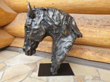 Skulptur Pferdekopf "Balius"