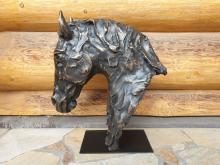 Skulptur Pferdekopf "Balius"