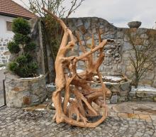 Teakholz Skulptur "XXL"