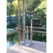 Steinsäule "Beach Pebbles" mittel