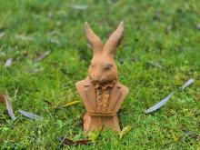 Gusseisen Büste Hase