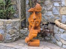 Gusseisen Skulptur "The Whisperer" XXL