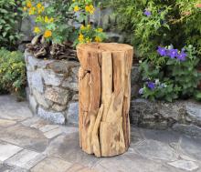 Teakholz Hocker Massiv
