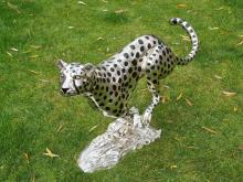 Bronze Skulptur Gepard "Laufend"