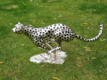 Bronze Skulptur Gepard "Laufend"