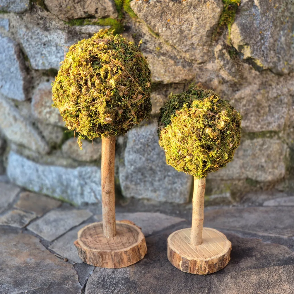 Holz Baum Natur "2er Set"