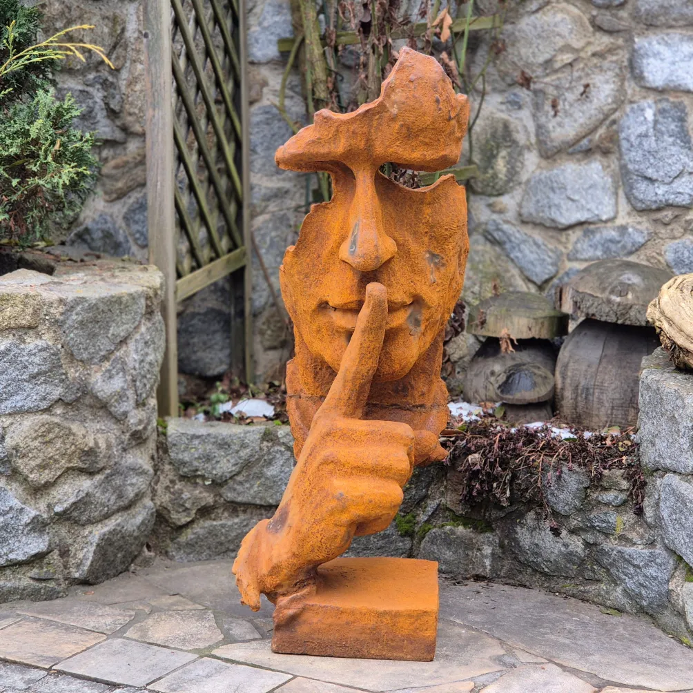 Gusseisen Skulptur "The Whisperer" XXL