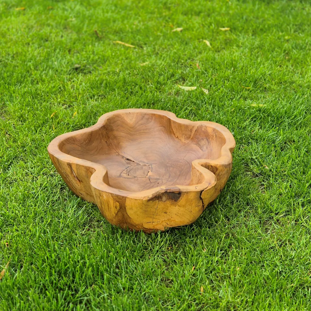 Teakholz Schale