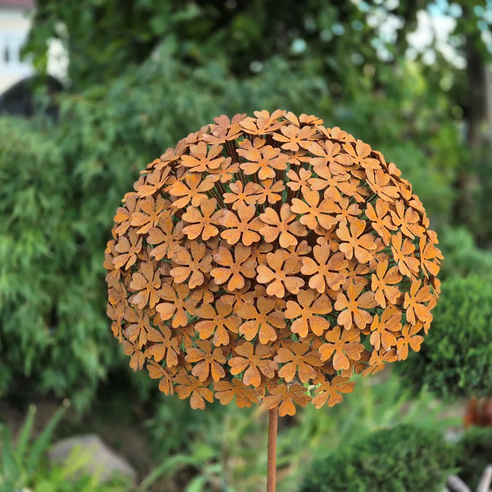 Edelrost Blume Hortensie XXL