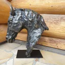 Skulptur Pferdekopf "Balius"